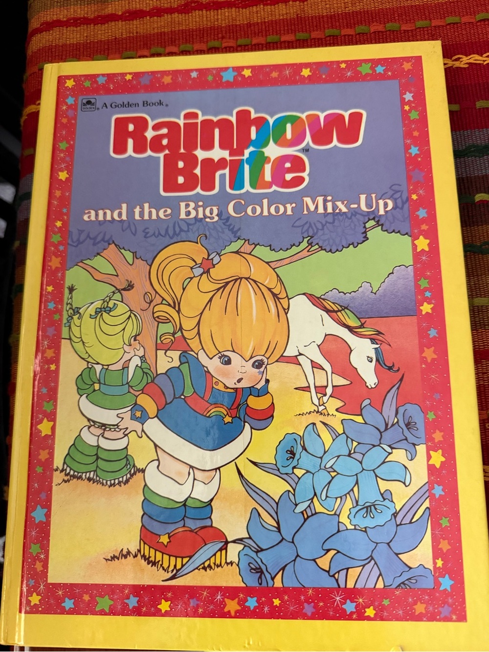 Rainbow Brite Hardcover Book - Yellow, Red, Blue, Green